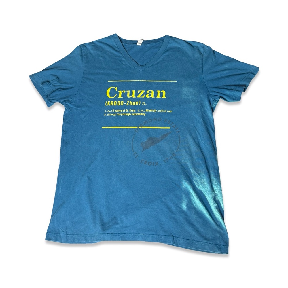 Cruzan St. Croix Graphic V-Neck T-Shirt (Unisex)
